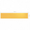 Balkon-Sichtschutz Gelb 120x600 cm Oxford-Gewebe