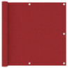 Balkon-Sichtschutz Rot 90x300 cm Oxford-Gewebe