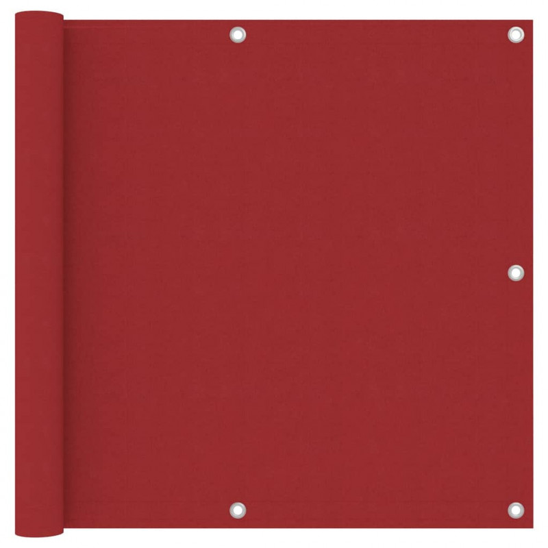 Balkon-Sichtschutz Rot 90x400 cm Oxford-Gewebe