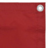 Balkon-Sichtschutz Rot 120x300 cm Oxford-Gewebe