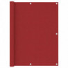 Balkon-Sichtschutz Rot 120x600 cm Oxford-Gewebe