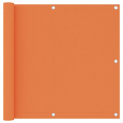 Balkon-Sichtschutz Orange 90x600 cm Oxford-Gewebe