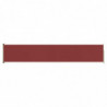 Seitenmarkise Ausziehbar 117x600 cm Rot