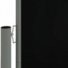 Seitenmarkise Ausziehbar Schwarz 117x600 cm