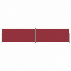 Seitenmarkise Ausziehbar Rot 220x1000 cm