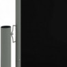 Seitenmarkise Ausziehbar Schwarz 117x1200 cm