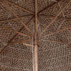 Bambus-Sonnenschirm mit Bananenblatt-Dach 270 cm