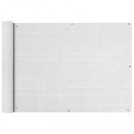 Balkonsichtschutz HDPE 75x600 cm weiß