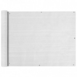 Balkonsichtschutz HDPE 90x600 cm weiß