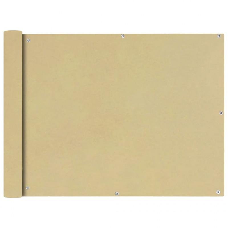 Balkonsichtschutz Oxfordgewebe 90x600 cm Beige