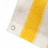 Balkonschirm HDPE 75 x 600 cm Gelb und Weiß