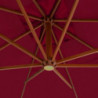 Ampelshirm mit Holzmast 400x300 cm Bordeauxrot