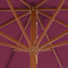Sonnenschirm mit Holz-Mast 300 cm Bordeauxrot