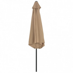 Sonnenschirm mit Metall-Mast 300 cm Taupe