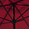 Sonnenschirm mit Metall-Mast 300 x 200 cm Bordeauxrot