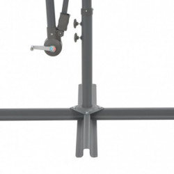 Ampelschirm mit Alu-Mast 350 cm Anthrazit