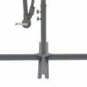 Ampelschirm mit Alu-Mast 350 cm Taupe