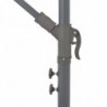 Ampelschirm mit Alu-Mast 350 cm Taupe