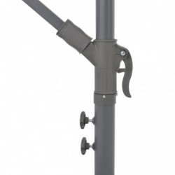 Ampelschirm mit Aluminium-Mast 350 cm Terrakotta-Farbton