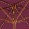 Sonnenschirm mit Holz-Mast 270 cm Bordeauxrot