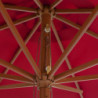Sonnenschirm mit Holzmast 350 cm Burgunderrot