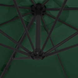 Ampelschirm mit Stahlmast Grün 300 cm