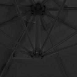 Ampelschirm mit Stahlmast Anthrazit 300 cm