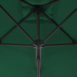 Sonnenschirm mit Stahl-Mast 250×250 cm Grün