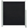Ausziehbare Seitenmarkise 140x300 cm Schwarz