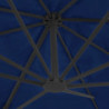Ampelschirm mit Aluminium-Mast 4 x 3 m Azurblau