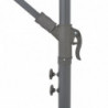 Ampelschirm mit Alu-Mast 350 cm Schwarz