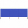 3-teiliges Windschutzgewebe 400 x 160 cm Azurblau