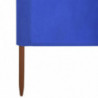 5-teiliges Windschutzgewebe 600 x 80 cm Azurblau