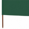 5-teiliges Windschutzgewebe 600 x 160 cm Grün