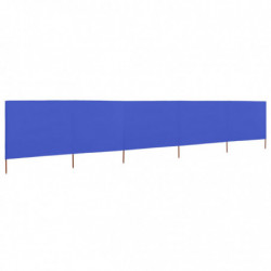 5-teiliges Windschutzgewebe 600 x 160 cm Azurblau