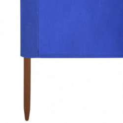 5-teiliges Windschutzgewebe 600 x 160 cm Azurblau