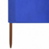 6-teiliges Windschutzgewebe 800 x 120 cm Azurblau