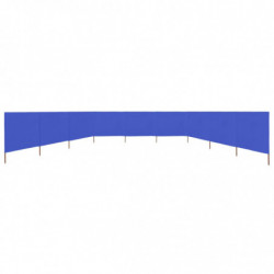9-teiliges Windschutzgewebe 1200 x 160 cm Azurblau