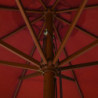 Sonnenschirm mit Holzmast 330 cm Terrakotta