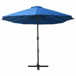 Sonnenschirm mit Aluminium-Mast 460x270 cm Blau