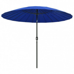Sonnenschirm mit Aluminium-Mast 270 cm Azurblau