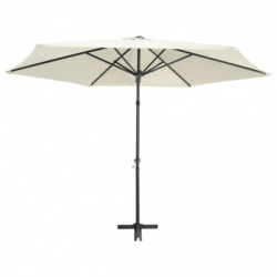 Sonnenschirm mit Stahl-Mast 300 cm Sandweiß