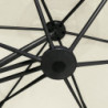 Sonnenschirm mit Stahl-Mast 300 cm Sandweiß