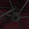 Sonnenschirm mit Stahlmast 300 cm Bordeauxrot