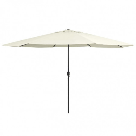 Sonnenschirm mit Metall-Mast 400 cm Sandweiß