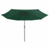 Sonnenschirm mit Metall-Mast 400 cm Grün