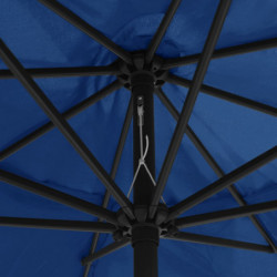 Sonnenschirm mit Metall-Mast 400 cm Azurblau