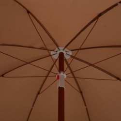 Sonnenschirm mit Stahlmast 240 cm Taupe