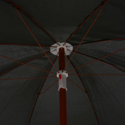 Sonnenschirm mit Stahlmast 180 cm Anthrazit