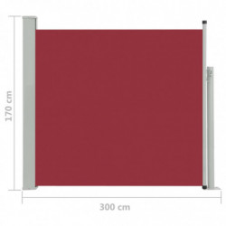 Ausziehbare Seitenmarkise 170×300 cm Rot